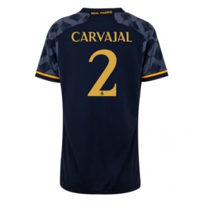 Real Madrid Daniel Carvajal #2 Koszulka Wyjazdowych Kobiety 2023-24 Krótki Rękaw